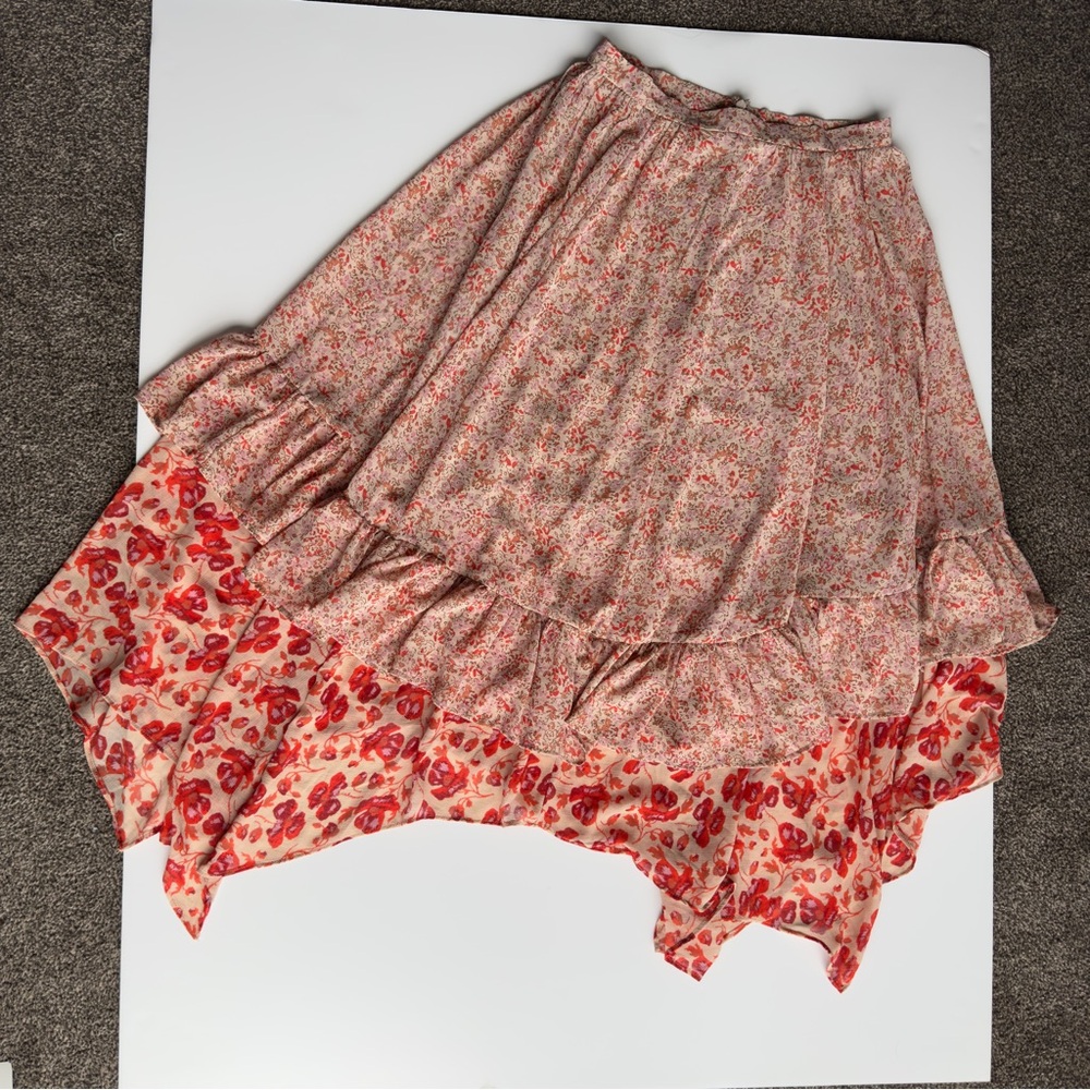 Free People Zuma Drippy Midi Skirt  size: US 2